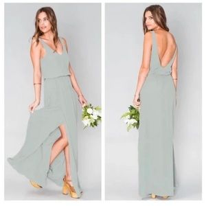 Kendall Maxi Dress Bridesmaid Low Back